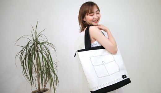 持ち歩くアート「ky」の手描きオリジナルトートバッグ